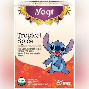 Yogi Tea Tropical Spice, Caffeine-Free, Organic Herbal Tea Bags, 16 Count